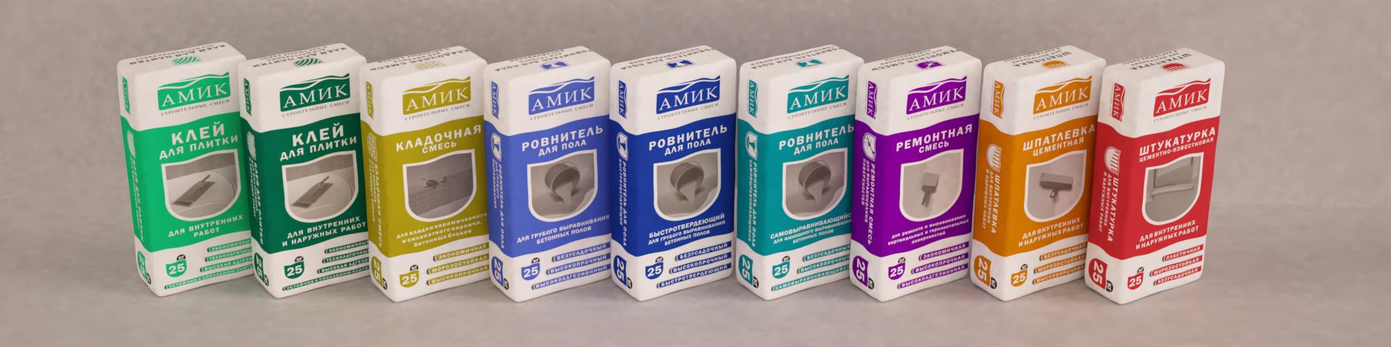 Упаковка для строительных смесей "АМИК"