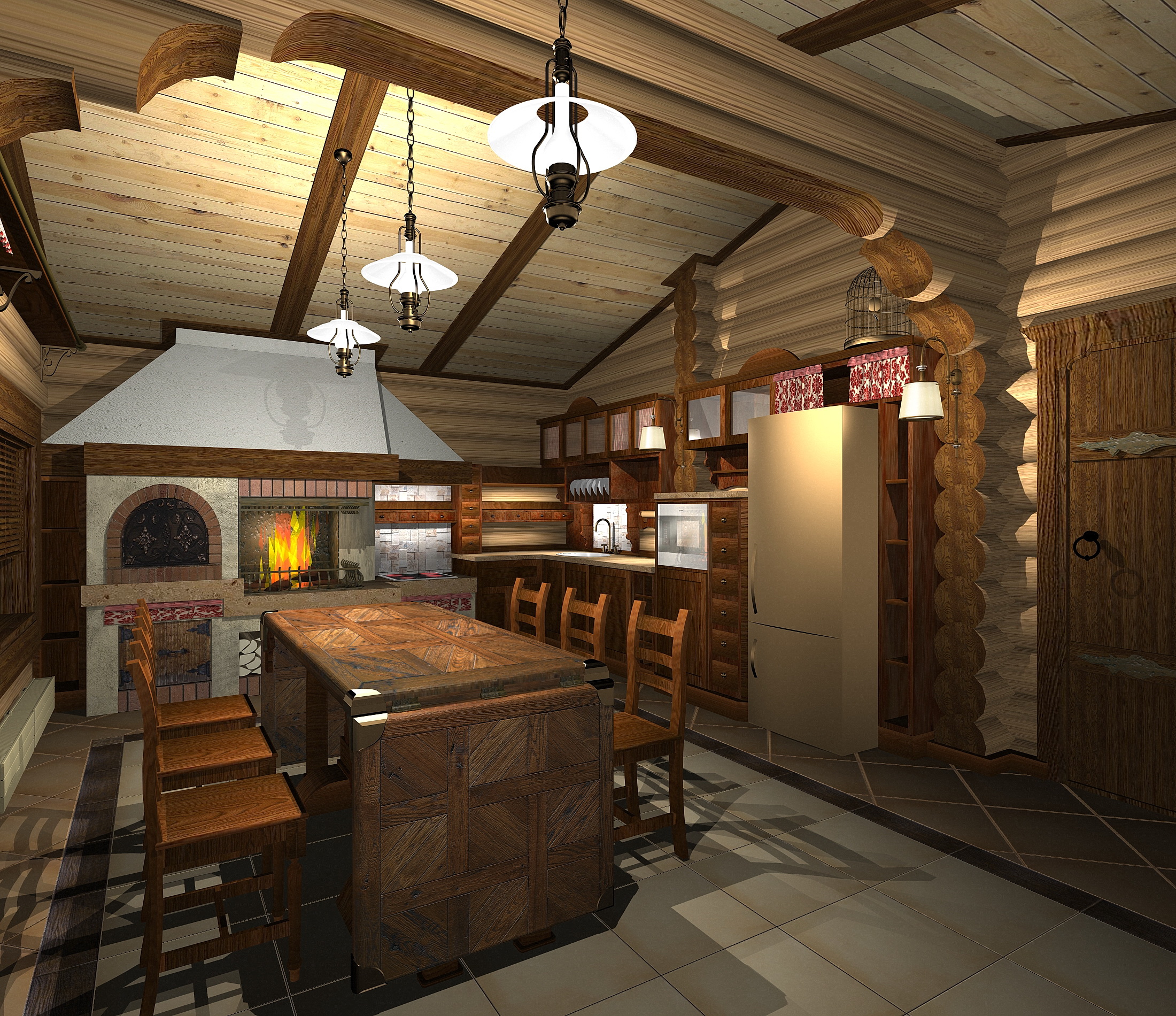 Кухня в бане