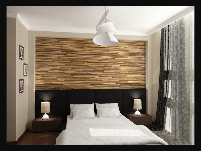 Визуализация спальни частного жилого дома. Сеул