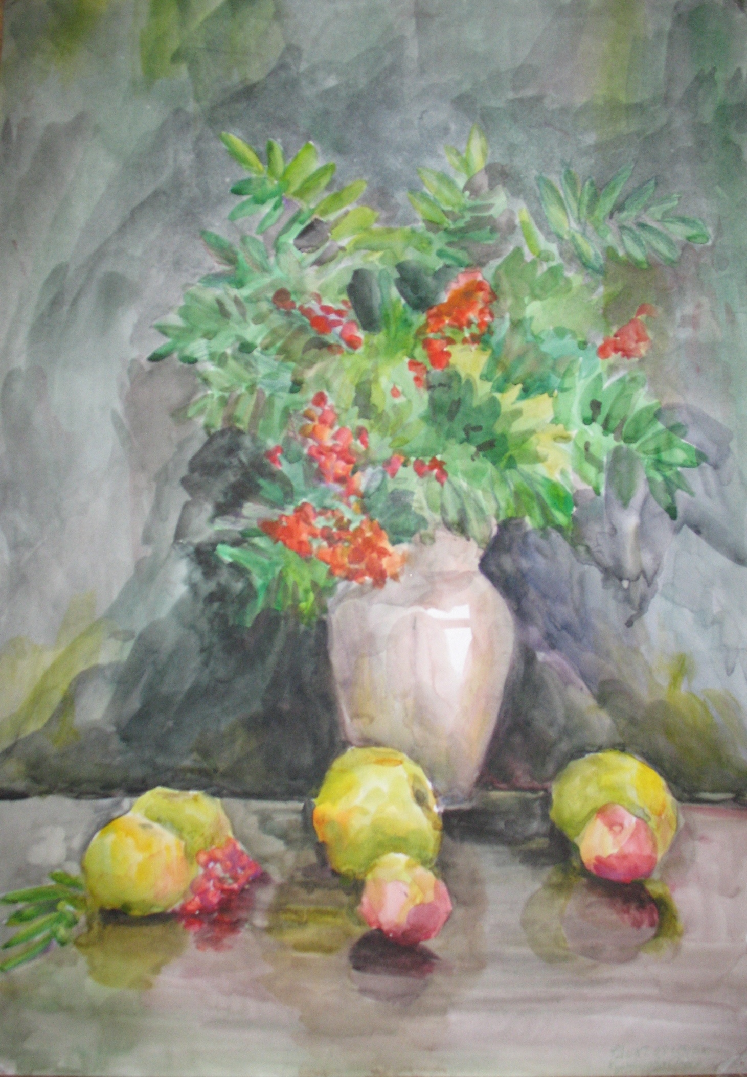 натюрморт, акварель