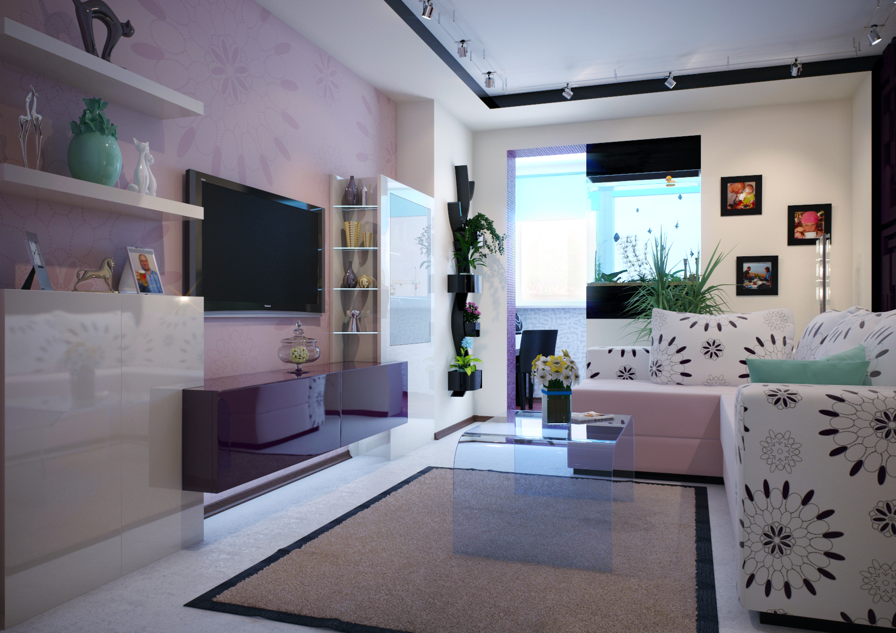 гостинная-лоджия