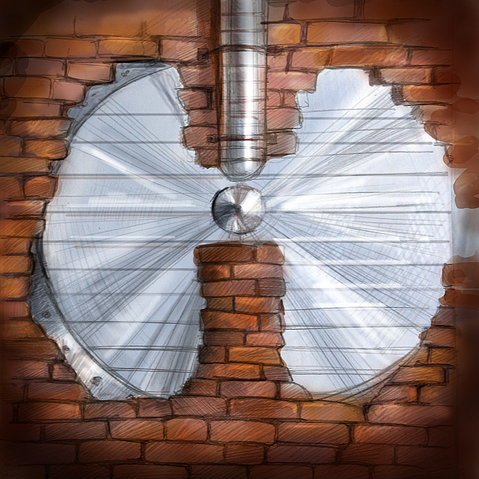 Эскиз плаката для "А-климат"