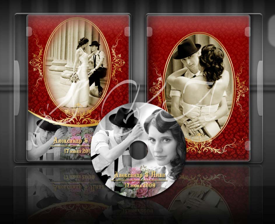 Оформление свадебного диска