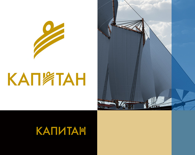 логотип для яхт клуба и журнала "капитан"