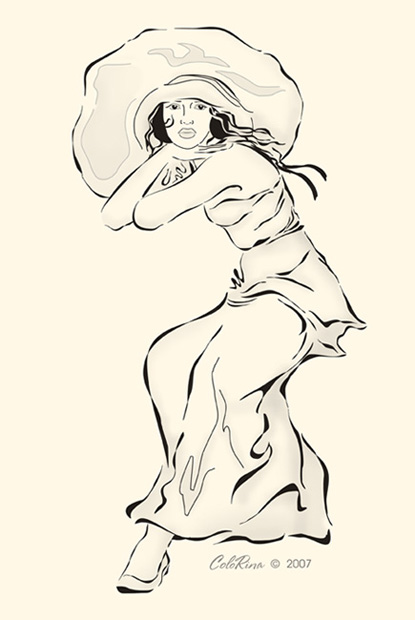 Векторный скетч_в стиле Декаданс