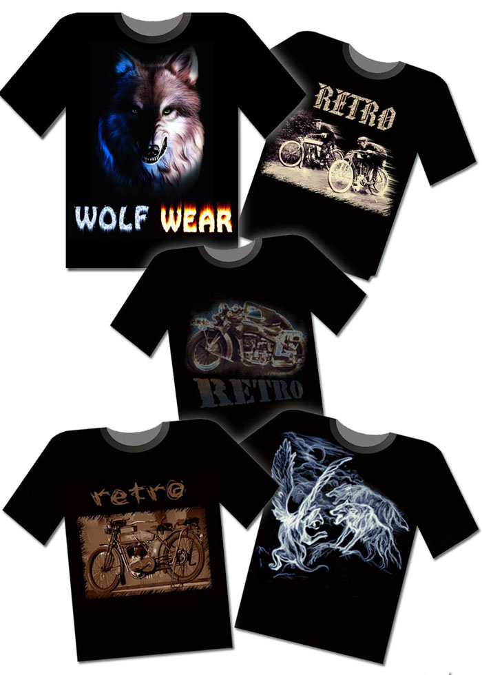 Майки для байк-клуба "Ночные волки"