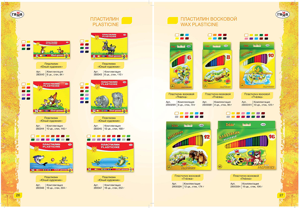 Каталог товаров для детского творчества