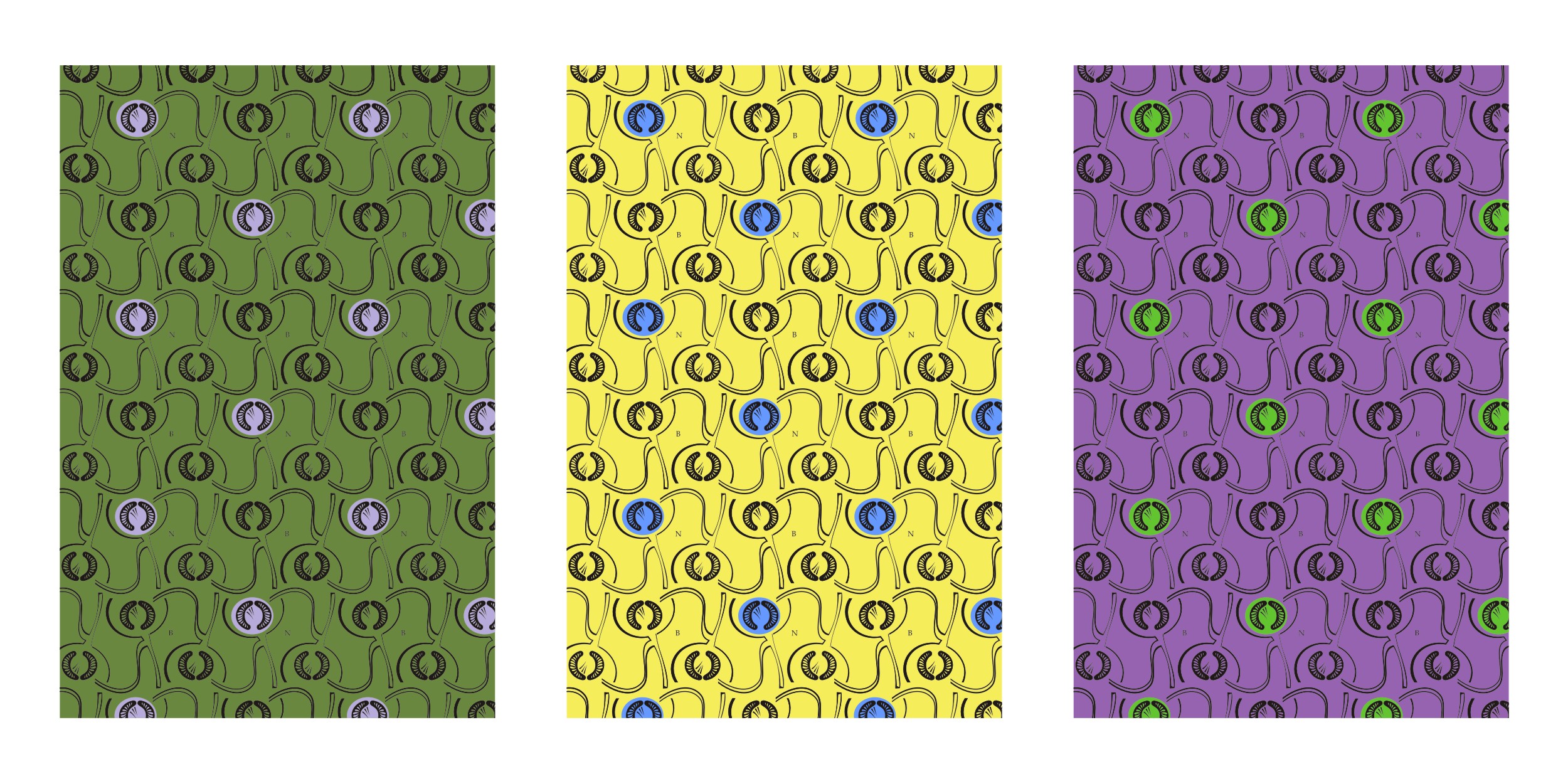 дизайн тканей для брэнда мужской одежды Neobotanic