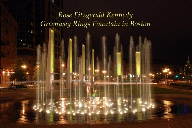 Слайд Шоу "Кольцевой фонтан в Бостоне"