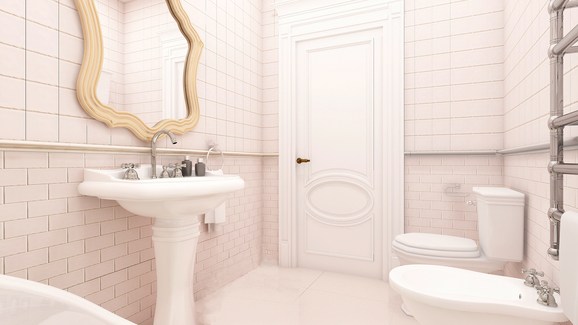 Ванная.Дом в Комарово.