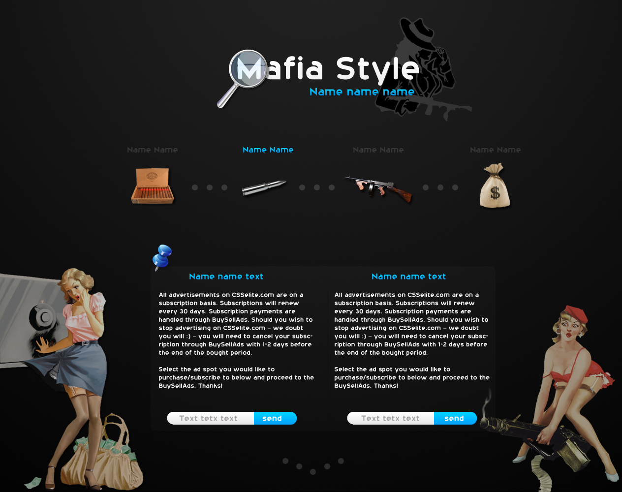 Дизайн сайта для онлайн игры 5