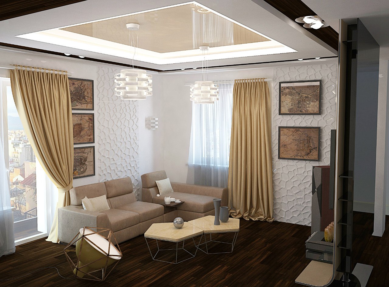 проект гостиной