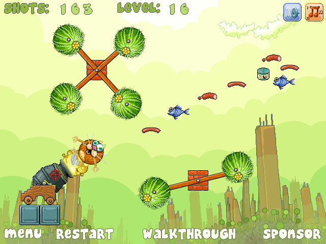 Графика для флеш игры "Catopult"