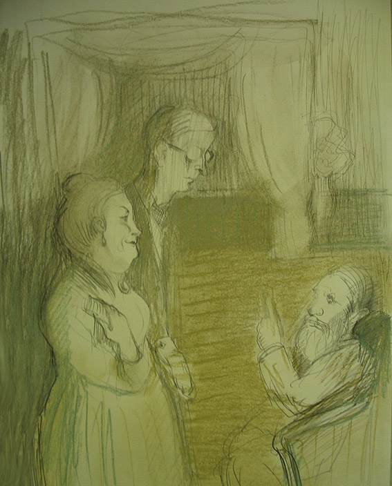 Иллюстрация к рассказу Вудхауза. Опубликовано в журнале "Гольф&qu