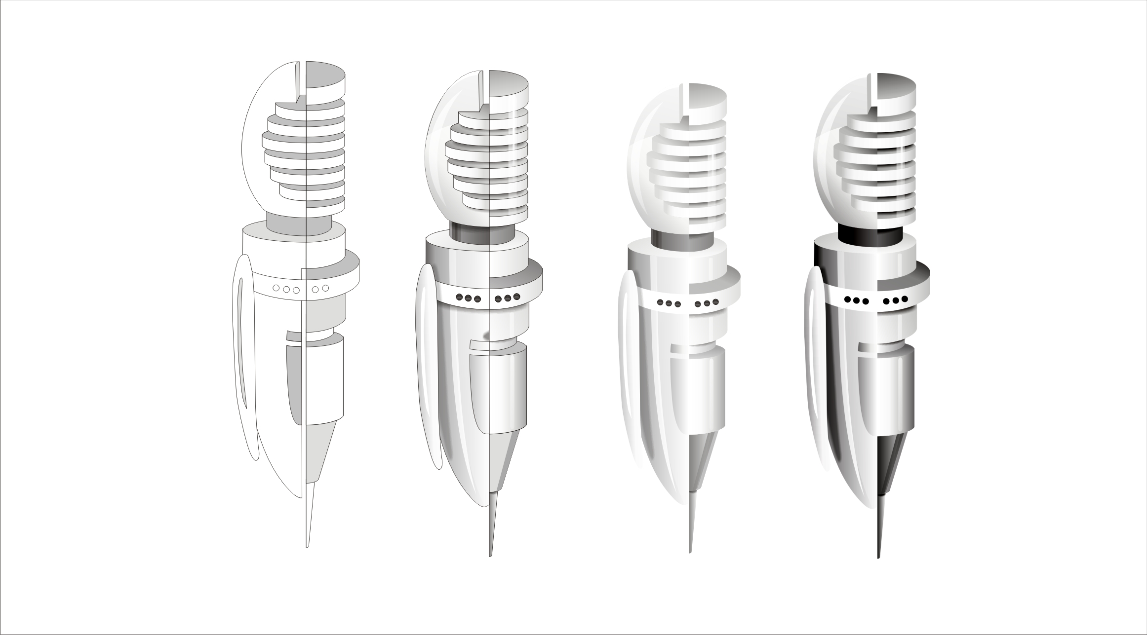 для логотипа "белый Робот"