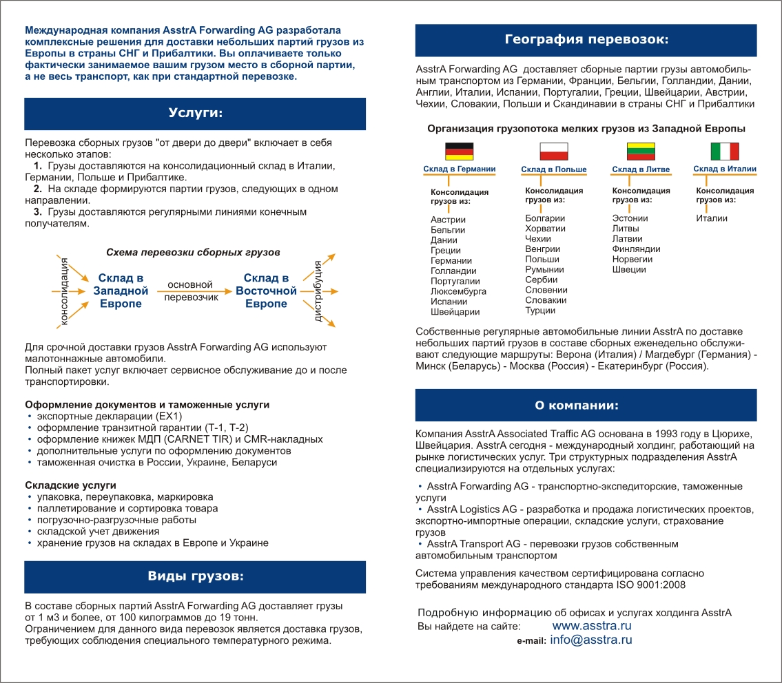 серия листовок