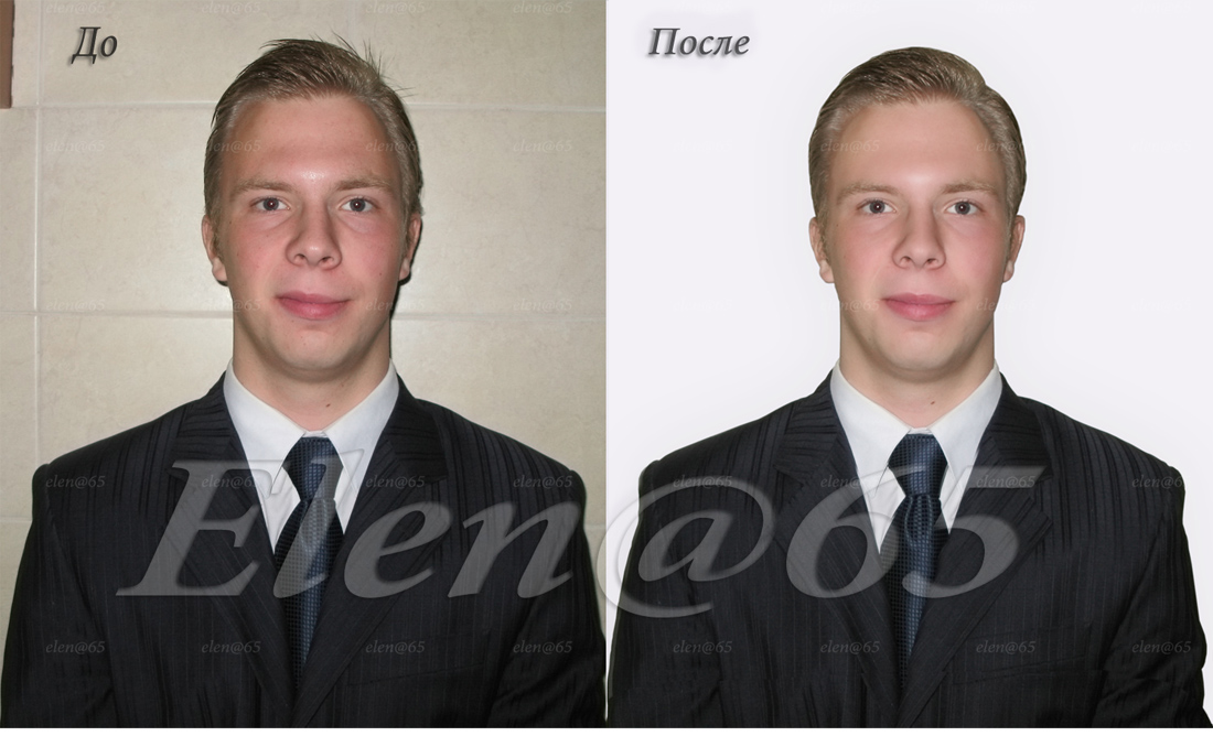 Ретушь фото на паспорт.