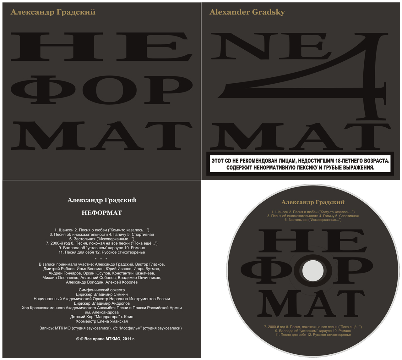 Оформление музыкального диска