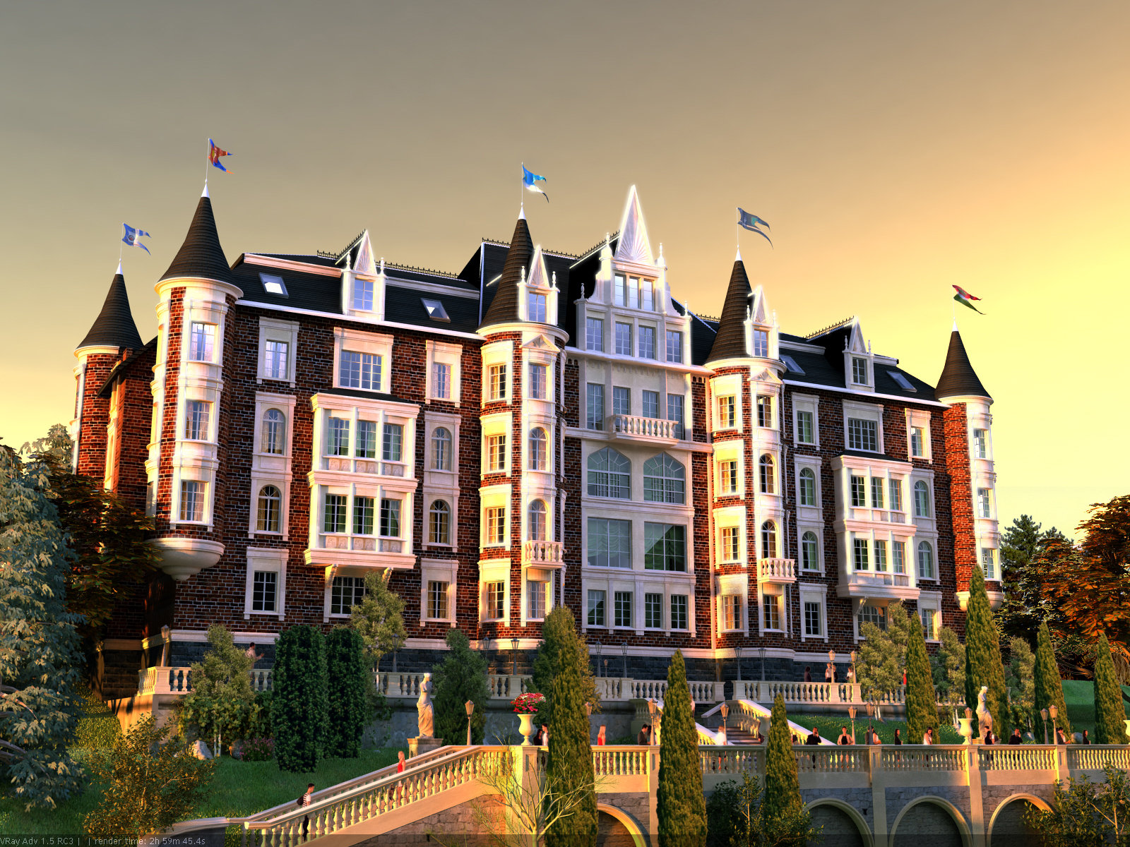 Эскиз жилого дома.