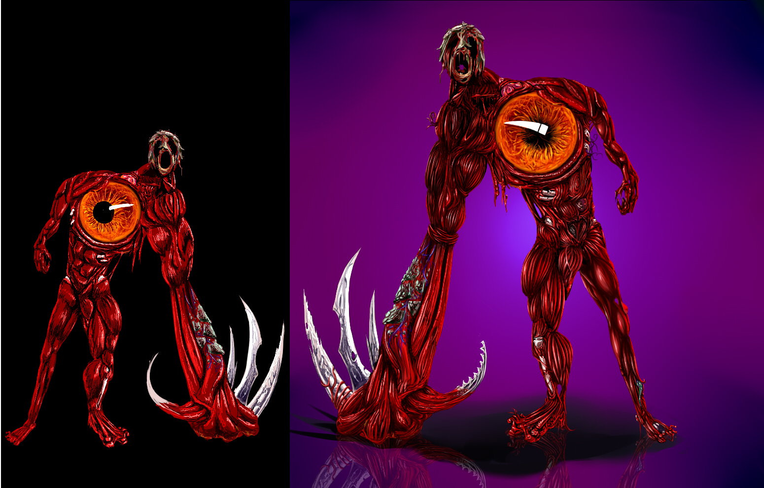 Monster. Color Scetch+Postprocessing.