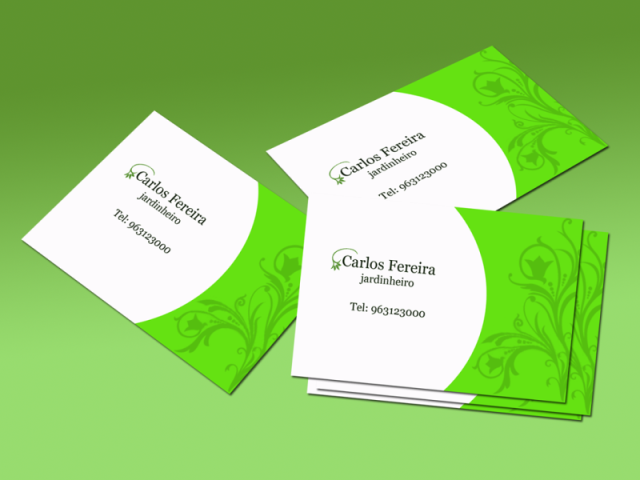 Визитная карточка садовника