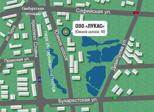 Карта для сайта "Лукас"