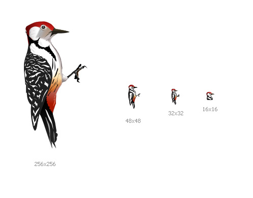 Иконка дятла