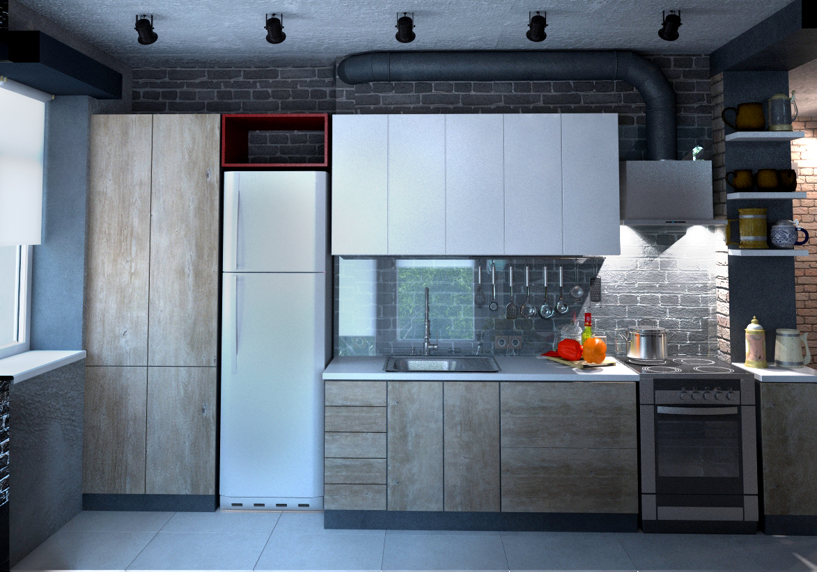 Дача в стиле лофт 04