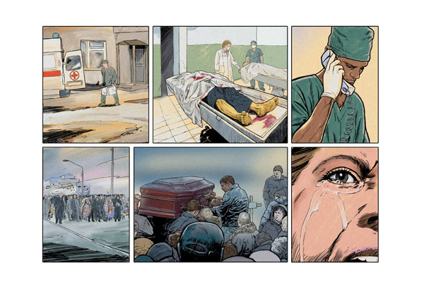 ТВ проект, Комикс, стр. смерть