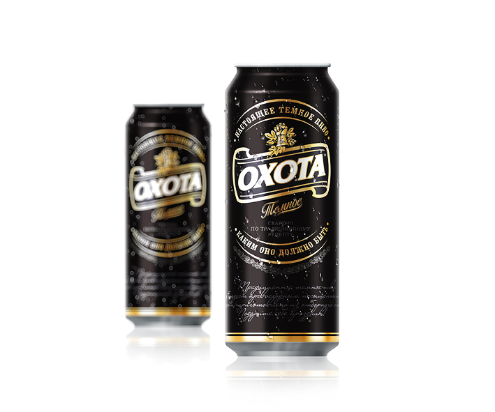 Пиво "Охота. Темное"