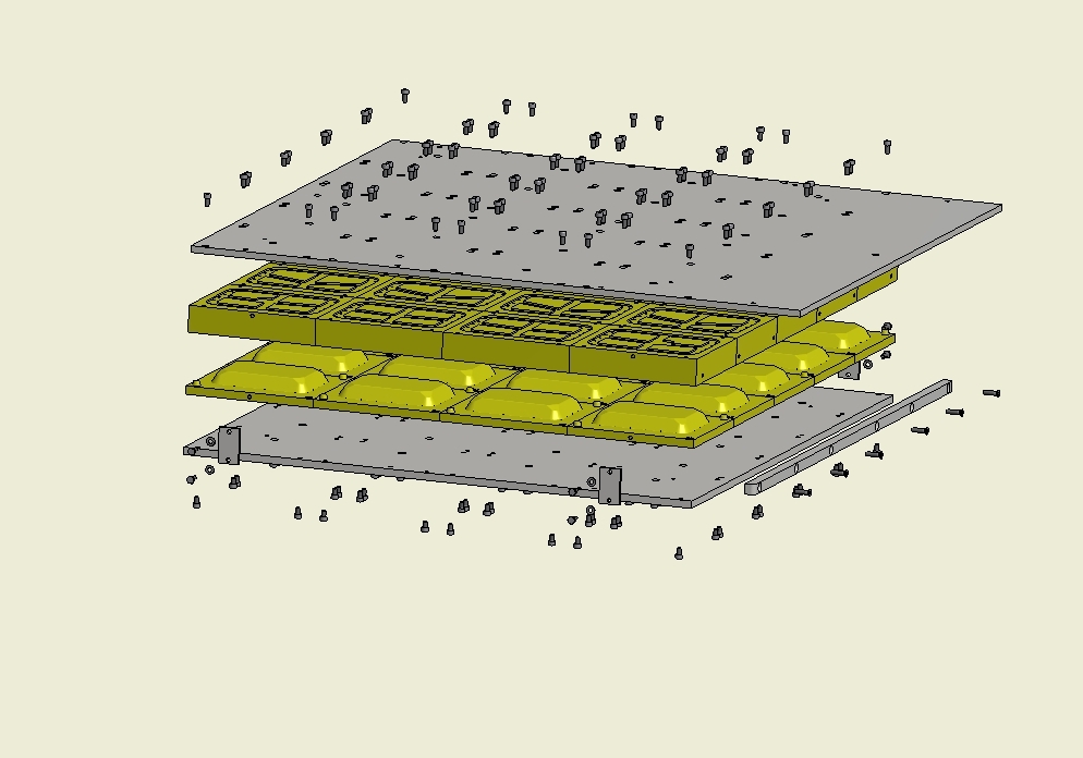 Чертежи формы для лотков из вспененного полистирола