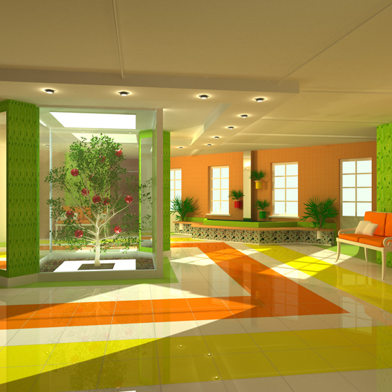 Разработка интерьера детского сада