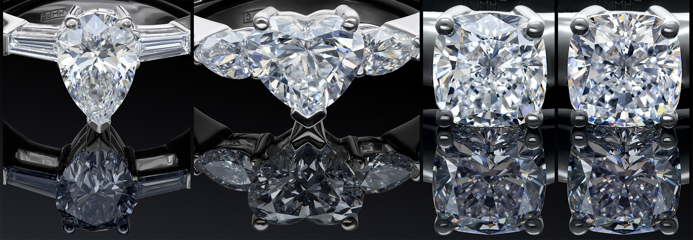 Фотосъемка ювелирных изделий с бриллиантами Diamond Jewelry