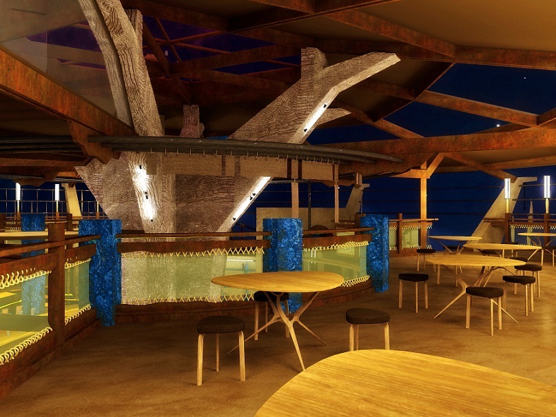 Кафе "Шаман" 2 уровень, атриум