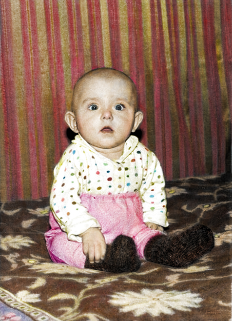 Ретушь и превращение в цветную старой черно-белой фотографии