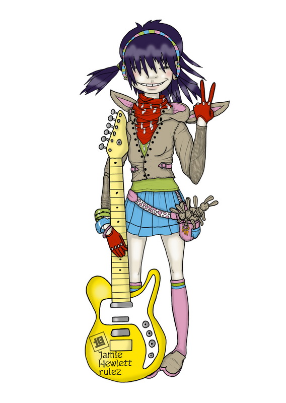 Noodle из Gorillaz, 2008 г.