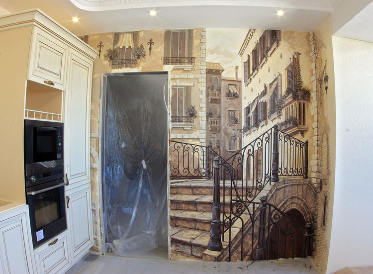 роспись по штукотурке