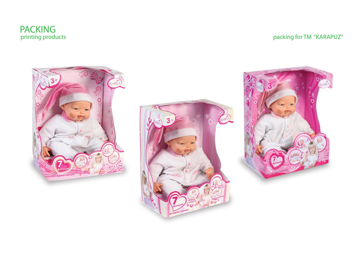 концепт упаковки для пупсов ТМ "КАРАПУЗ"