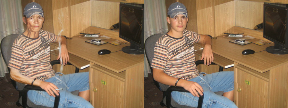 состарь знакомого !!!