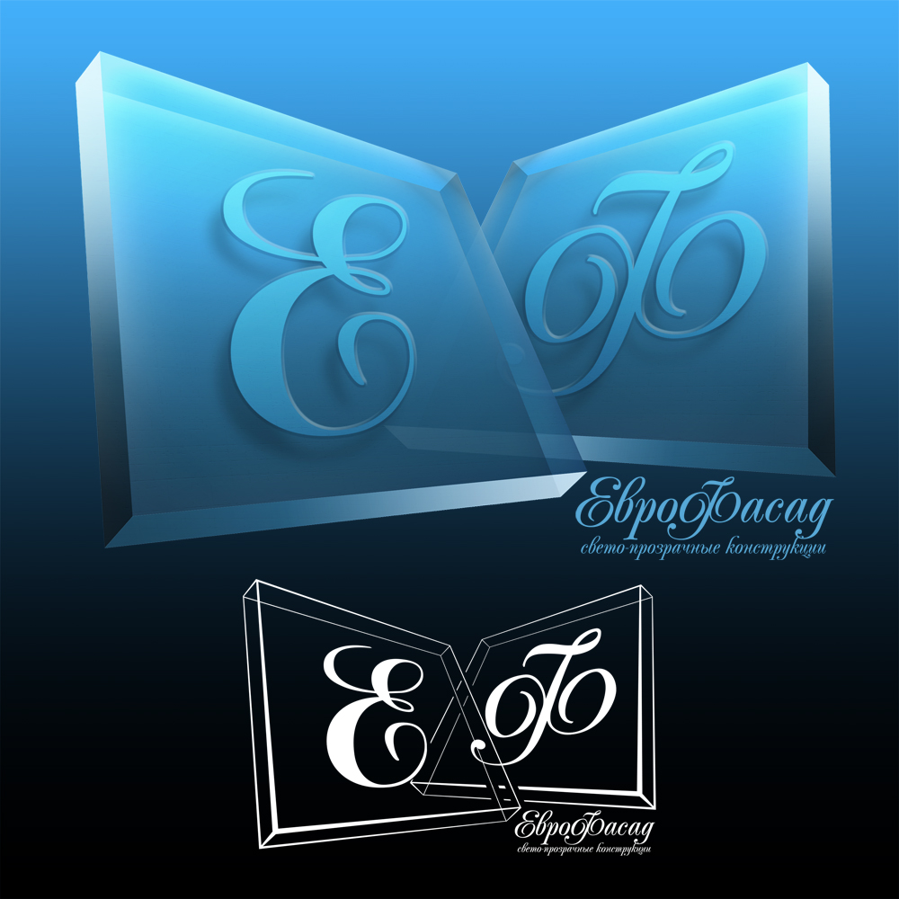 Логотип ЕВРОФАСАД. Вариант №8