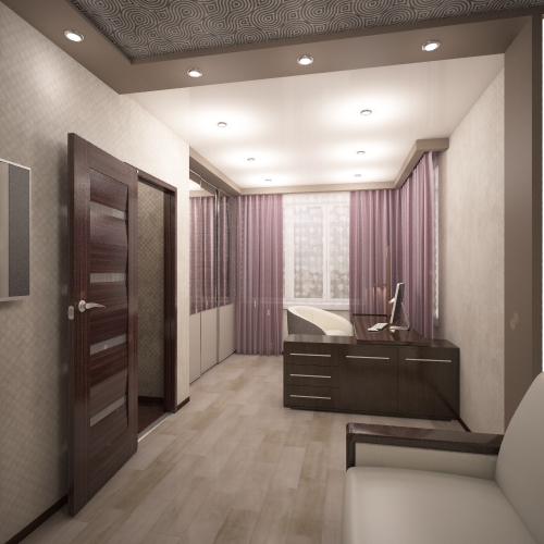 Дизайн однокомнатной квартиры 30 кв м - комната