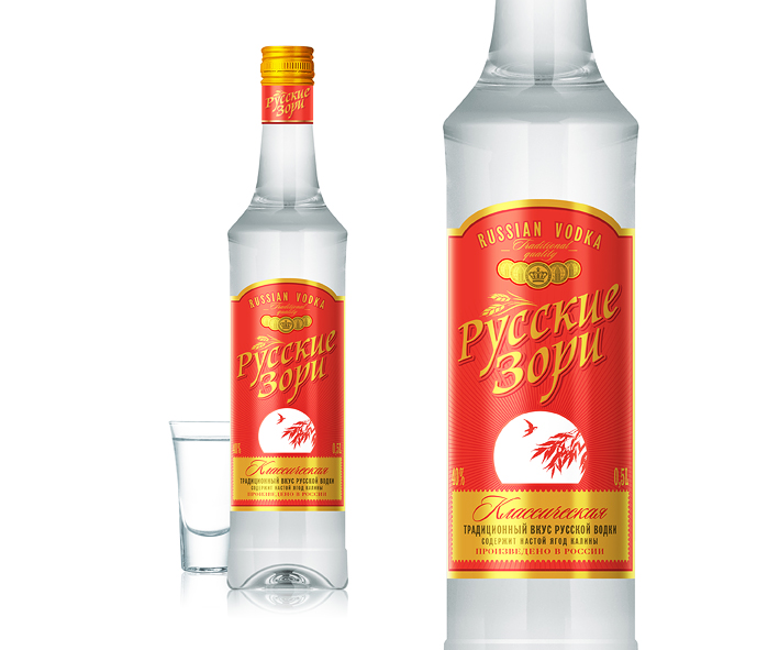 Водка "Русские Зори"