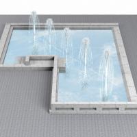 Детально прорисованный фонтан