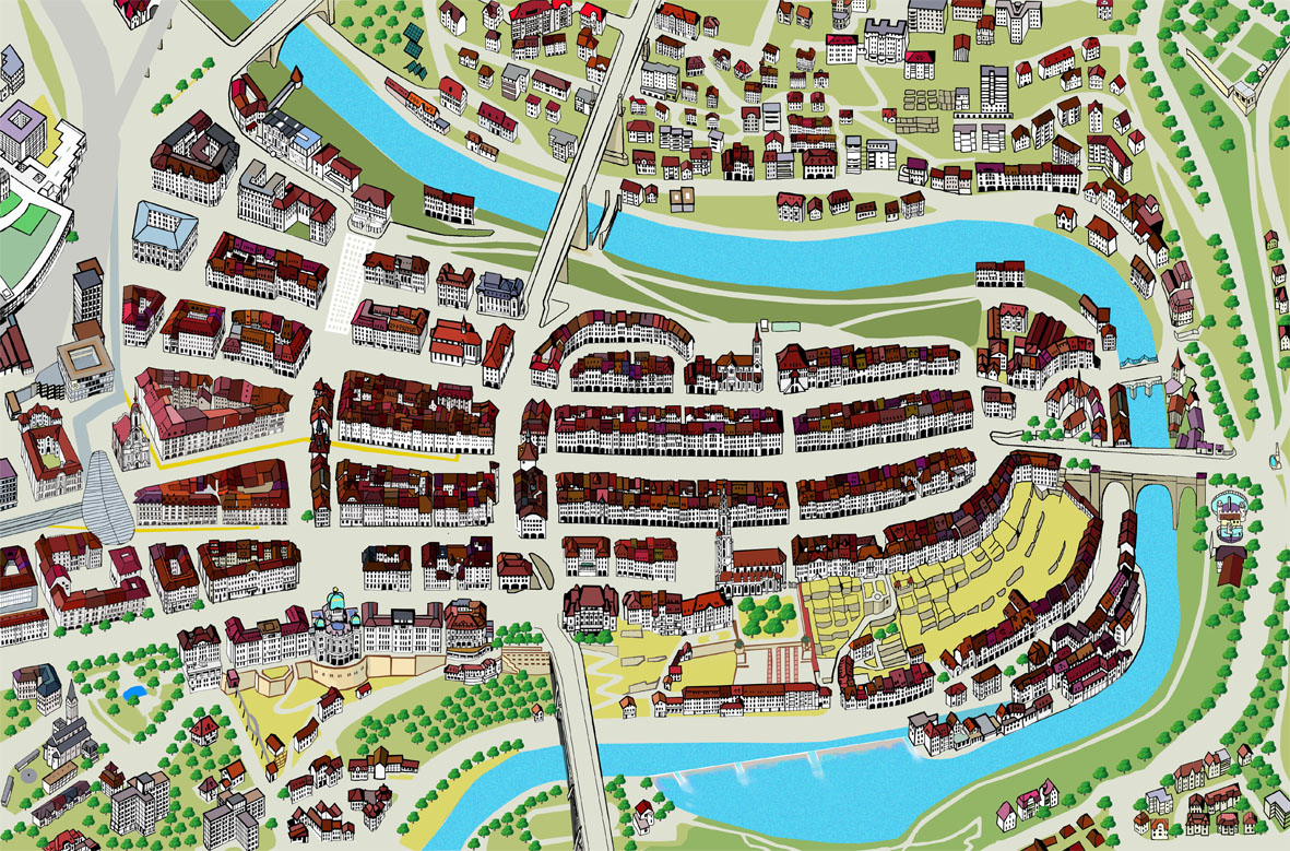 Берн. Карта проезда.