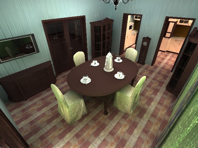 столовая в деревенском стиле