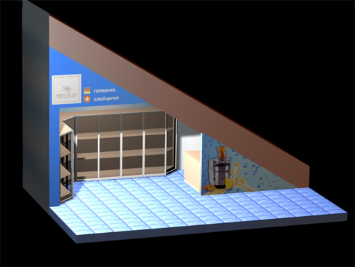 «Дизайн-проект торговой точки для ТД"MERLlNLUX", 2010 г