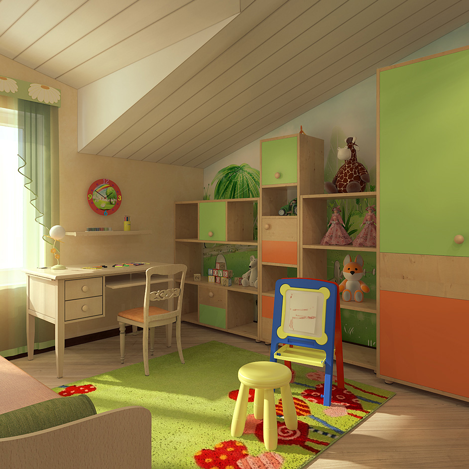 Детская, мансарда