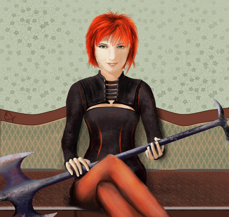 Рыжая, digital art