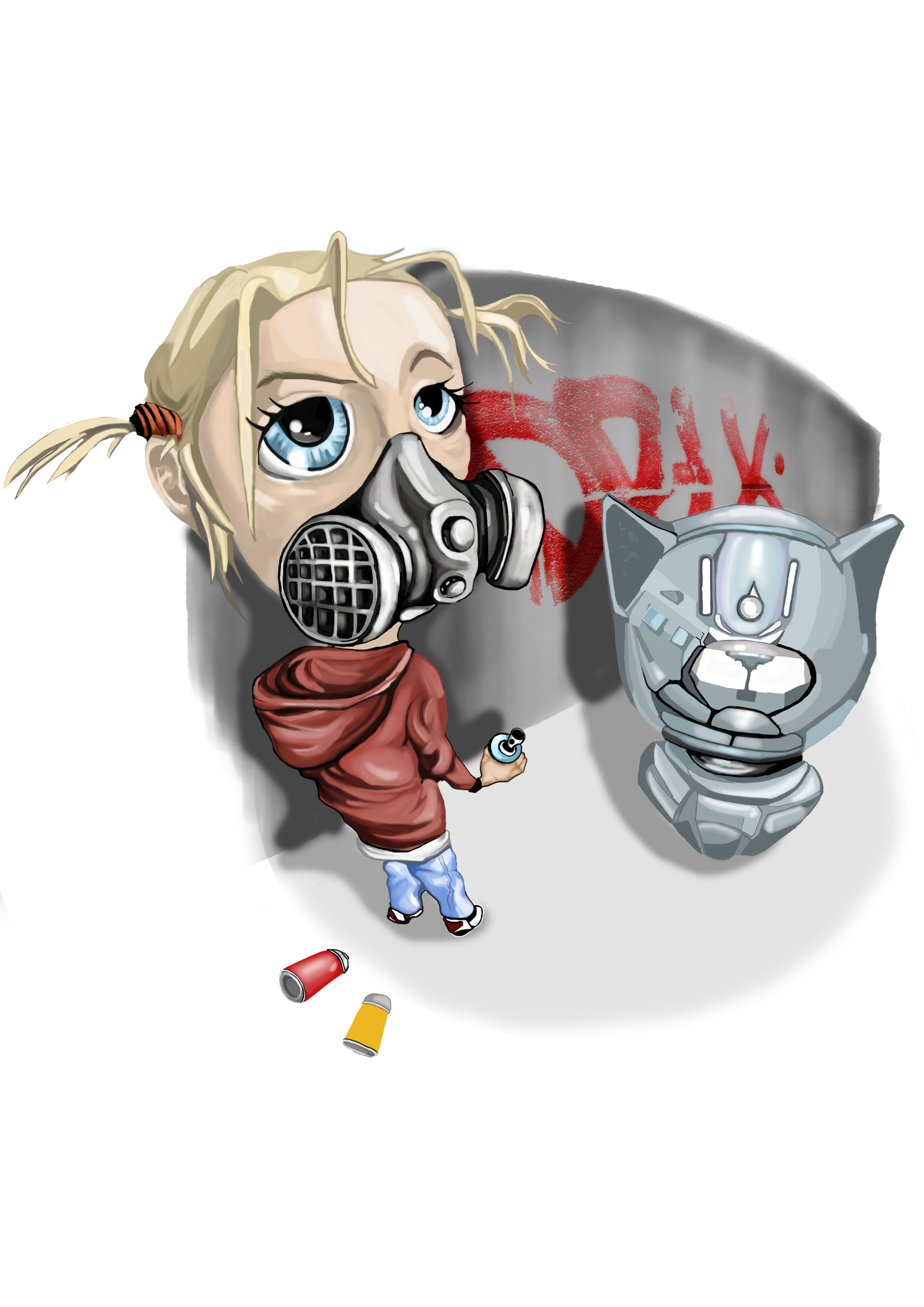 иллюстрация " девочка художник"