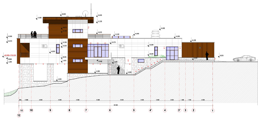 частный жилой дом "дом на столбах"
